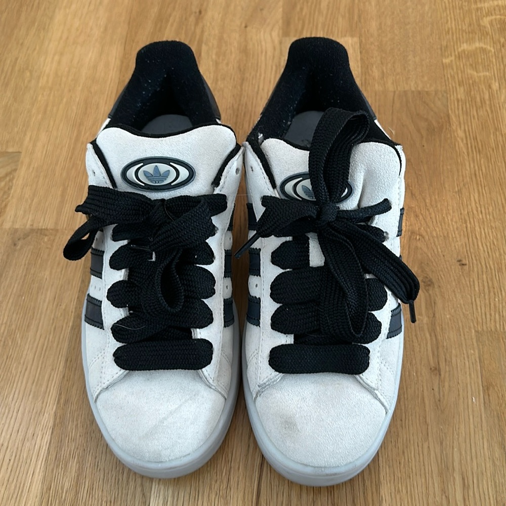 Adidas Gray/Black Campus Sneakers